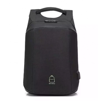 Anti-Theft Lock 15.6 Inch Laptop Backpack USB Charging- (Color Varied)